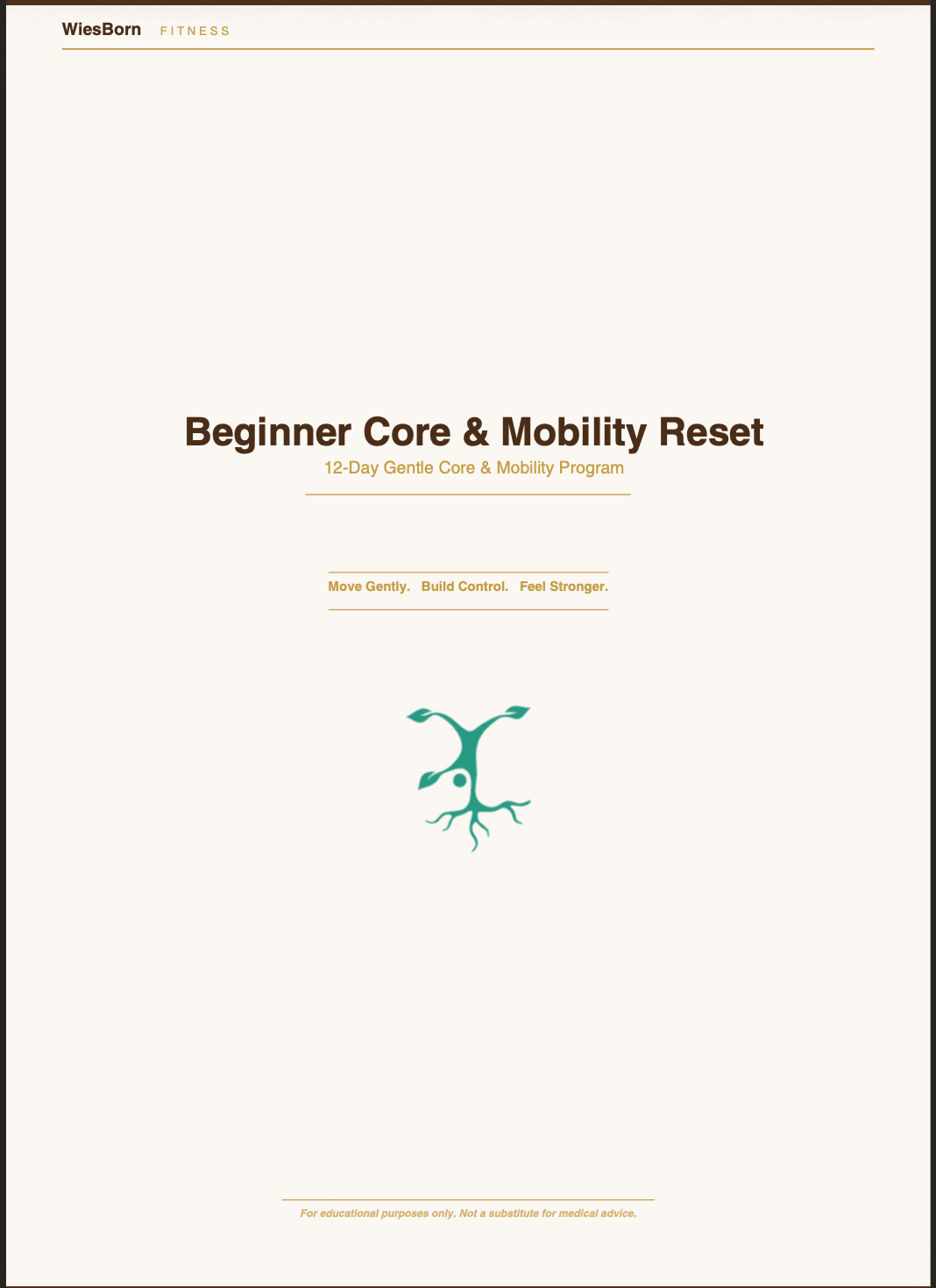 Beginner Core & Mobility Reset | 12-Day Gentle Exercise Guide